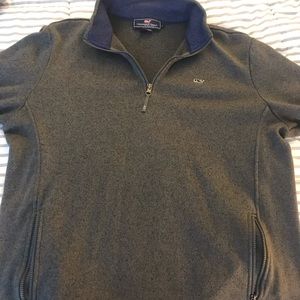 Grey vineyard vines quarter zip